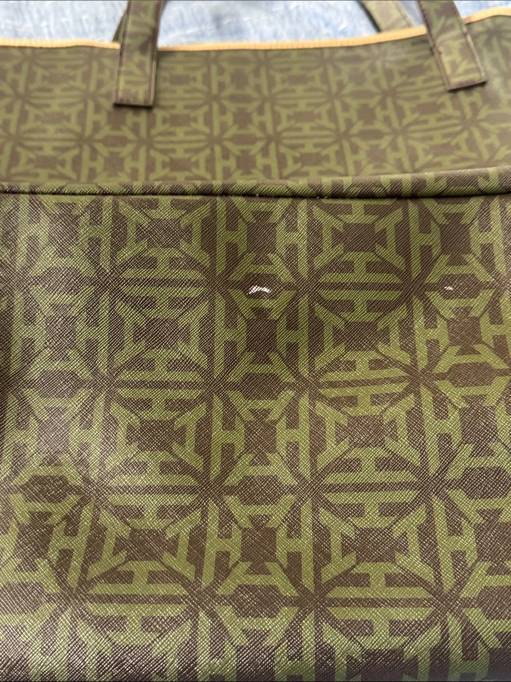 India Hicks XL Madly Deeply Heritage Bag Logo Tote /  Weekender